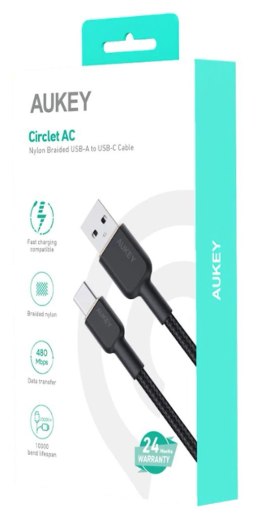 AUKEY CB-NAC2 KABEL USB-C QC PD 1.8M 3A 60W NYLON