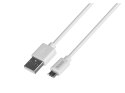 Kabel SAVIO CL-123 (Micro USB - USB 2.0 ; 1m; kolor biały)