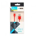 Kabel IBOX IKUMTCR (USB 2.0 typu A - USB typu C ; 1m; kolor czerwony)