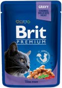 BRIT Cat Pouches Family Plate - mokra karma dla kota - 12 x 100g