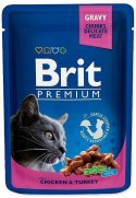 BRIT Cat Pouches Family Plate - mokra karma dla kota - 12 x 100g