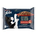 FELIX Deliciously Sliced Wiejskie Smaki - mokra karma dla kota - 4x 80 g