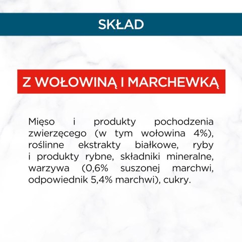 PURINA Gourmet Perle - wołowina, marchewka 85g