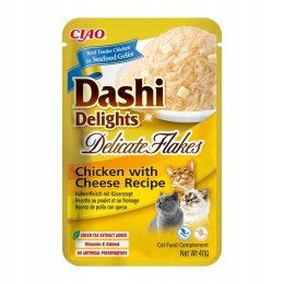 INABA CAT DASHI DELIGHTS FLAKES CHICKEN CHEESE 40g