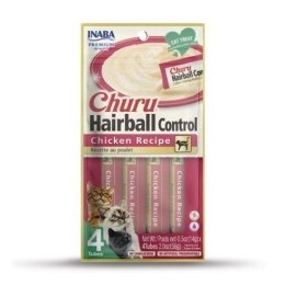 INABA CHURU HAIRBALL Kurczak - przysmak dla kota - 4x14g (56g)