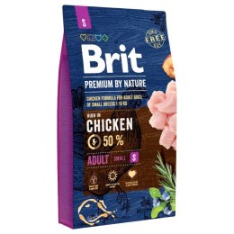 BRIT PREMIUM BY NATURE Adult S - sucha karma dla psów małych ras - 8 kg