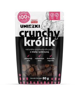 UNISZKI Crunchy królik - Mięta Pokrzywa 80g