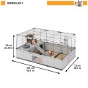 FERPLAST MODULAR 2 CAGE 109x72x56 cm