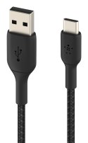 BELKIN CABLE USB C-A OPLOT 3M, CZARNY