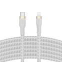 Kabel Belkin BoostCharge Pro Flex USB-C Cable with Lightning Connector 3m Silicone oplot White