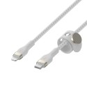 Kabel Belkin BoostCharge Pro Flex USB-C Cable with Lightning Connector 3m Silicone oplot White