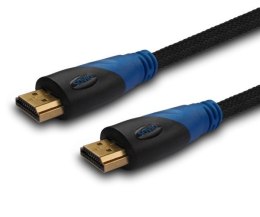 Kabel SAVIO cl-49 (HDMI M - HDMI M; 5m; kolor czarny)