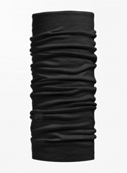 BUFF Chusta wielofunkcyjna MERINO LIGHTWEIGHT dla dorosłych SOLID BLACK