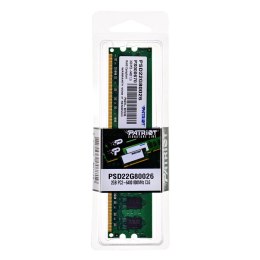 Pamięć Patriot Memory Signature PSD22G80026 (DDR2 DIMM; 1 x 2 GB; 800 MHz; CL6)