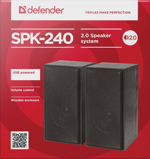 DEFENDER GŁOŚNIKI SPK-240 6W 2.0 USB 65224