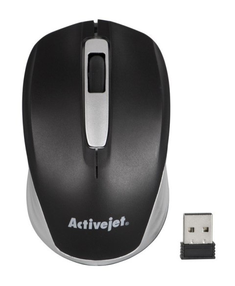 Activejet AMY-313 Mysz bezprzewodowa USB (optyczna; 1200 DPI; czarna)