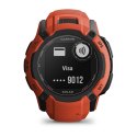 Zegarek sportowy Garmin Instinct 2X SOLAR Czerwony