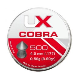 Śrut UMAREX Cobra szpic moletowany 4,5mm 500szt