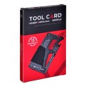 Multitool AZYMUT TOOL CARD karta wielofunkcyjna - 13 narzędzi + etui, 85/53 mm (H-O200930TC)