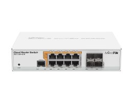 Switch Mikrotik CRS112-8P-4S-IN 12p PoE (PoE+: 8;) 78W Managed Gigabit