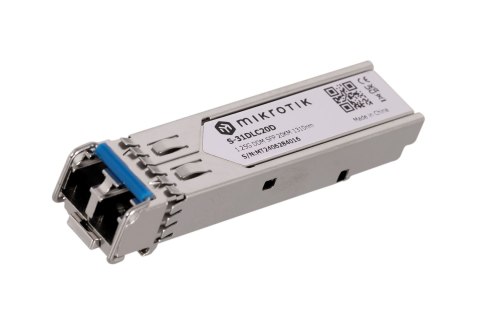 Wkładka SFP Mikrotik S-31DLC20D 1.25G Dual LC UPC SM 20km