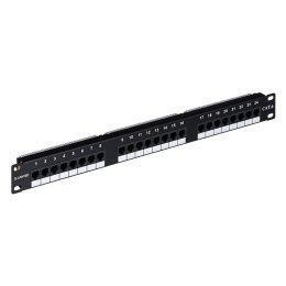 Q-LANTEC Patch panel UTP kat.6, 24 porty złącza LSA 1U