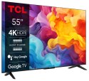 Telewizor TCL 55P655 55" 4K Ultra HD Google TV Dolby Atmos DVB-T2 Tytan