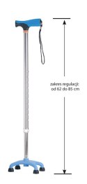 Laska - czwórnóg z miękkim uchwytem - niebieski AR-017