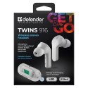 DEFENDER SŁUCHAWKI BLUETOOTH TWINS 916 BIAŁE